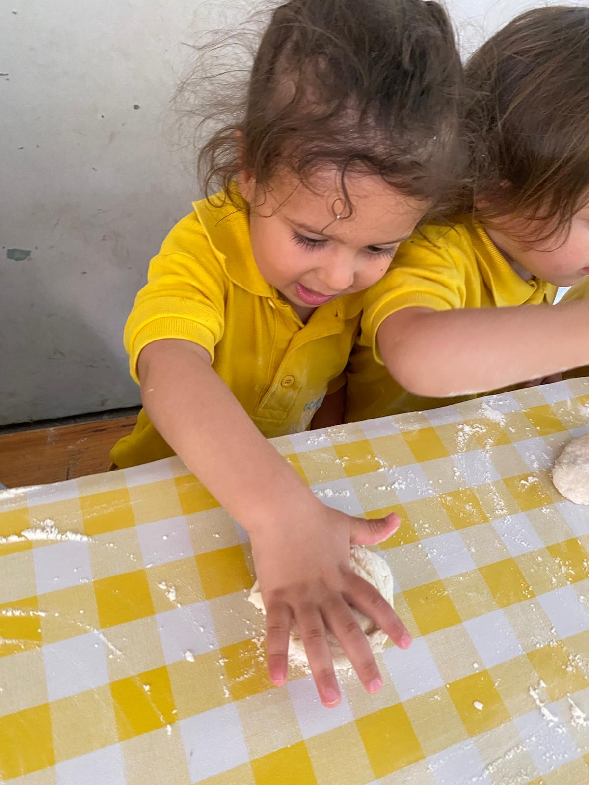 Kneading dough